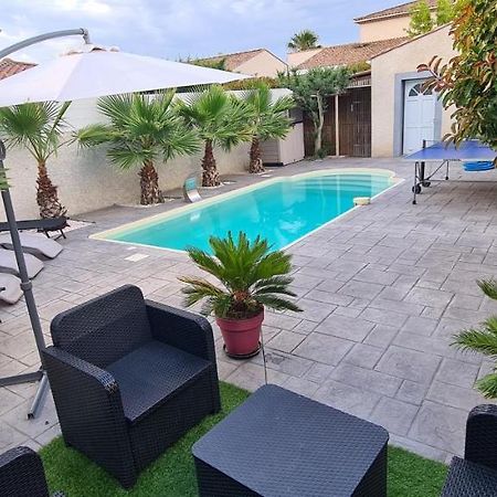 Villa Piscine De La Garrigue Florensac Ngoại thất bức ảnh