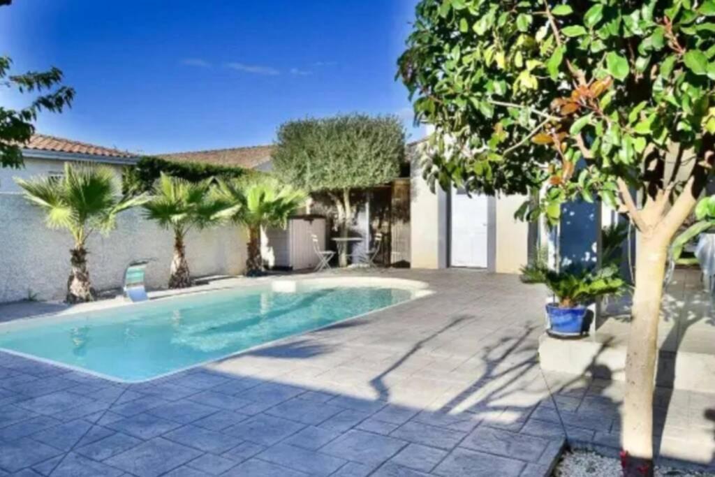 Villa Piscine De La Garrigue Florensac Ngoại thất bức ảnh